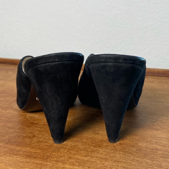 Prada Black Suede Mules Size 39 - Picture 8 of 14